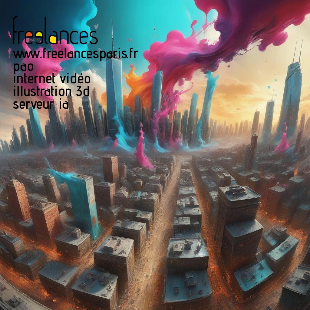 Pao mise en page internet vidéo illustration 3d serveur IA générative AI freelance paris studio de création magazines uyzxj4y0